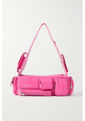 Balenciaga - Superbusy Xs Embellished Leather Shoulder Bag - Pink - One size