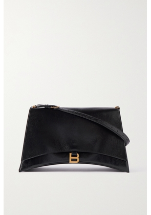 Balenciaga - Crush Large Textured-leather Shoulder Bag - Black - One size