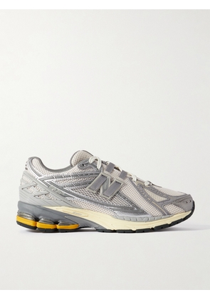 New Balance - 1906 Metallic Faux Leather-trimmed Mesh Sneakers - Gray - US 4,US 4.5,US 5,US 5.5,US 6,US 6.5,US 7,US 7.5,US 8,US 8.5,US 9,US 9.5,US 10,US 10.5,US 11