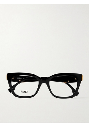Fendi - Fendi First Square-frame Acetate Optical Glasses - Black - One size