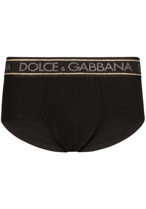 Dolce & Gabbana Brando logo-waistband briefs - Black