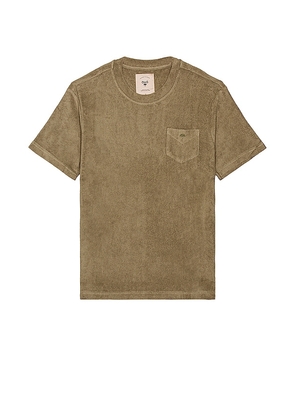 OAS Terry Tee in Olive. Size M, S, XL/1X.