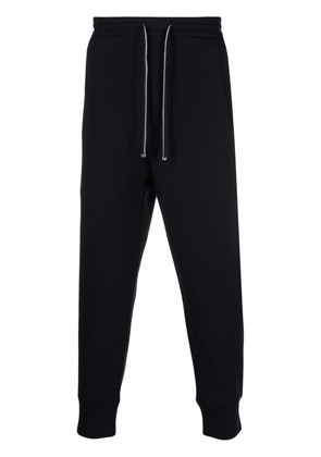 Emporio Armani tapered-leg solid trackpants - Blue