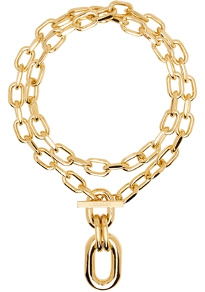 Rabanne Gold Double XL Link Pendant Necklace