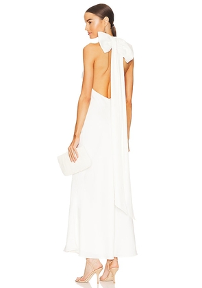 MISHA x REVOLVE Evianna Satin Gown in White. Size M, S, XXL, XXS.