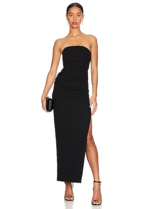 MISHA Blythe Bonded Gown in Black. Size XL, XS.