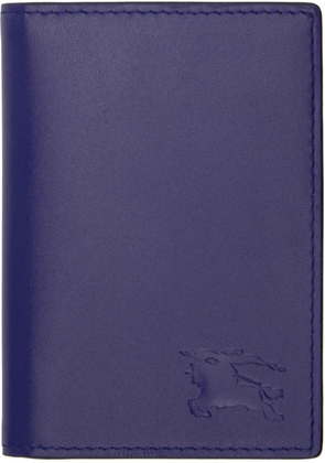 Burberry Blue EKD Folding Card Holder