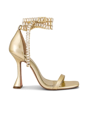 JLO Jennifer Lopez x REVOLVE Hollywood Sandal in Metallic Gold. Size 9.5.