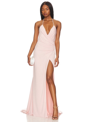 Katie May Jupiter Gown in Blush. Size M, S, XL, XS.