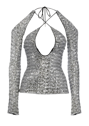 The Attico Top With Sequins