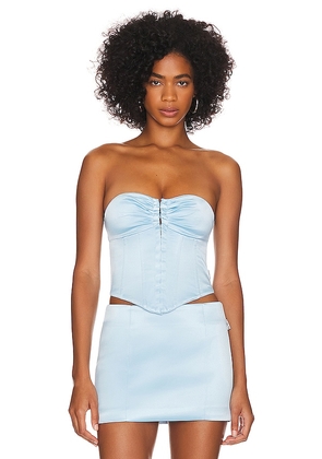 LOBA Blanca Corset in Baby Blue. Size XL.