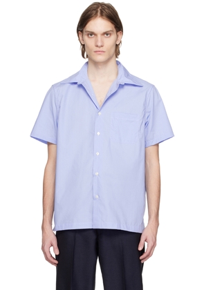 Factor's Blue Typewriter Short Sleeve Shirt