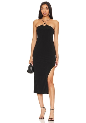 Lanston Loop Front Dress in Black. Size S.
