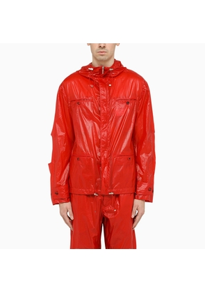 Ferragamo Lightweight Red Nylon Jacket