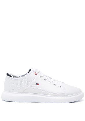 Tommy Hilfiger embroidered-logo mesh low-top sneakers - Neutrals