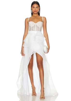 Katie May Mcbeath Gown in Ivory. Size XS.