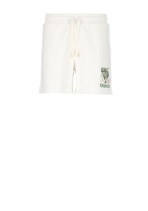 Casablanca Shorts In White Cotton