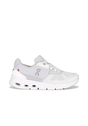 On Cloudrift Sneaker in White. Size 6, 6.5, 7, 7.5, 8, 8.5, 9, 9.5.