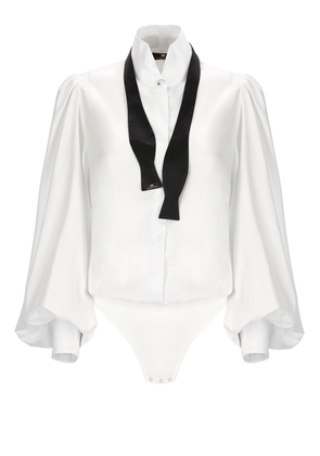 Elisabetta Franchi Poplin Body Shirt With Tie