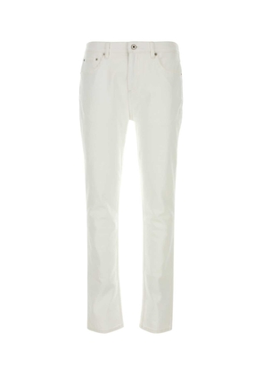 Burberry White Stretch Denim Jeans