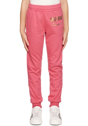 Moschino Kids Pink 'Couture' Lounge Pants