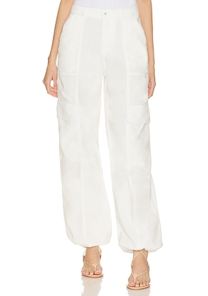 JONATHAN SIMKHAI STANDARD Calista Utility Pant in White. Size M, S, XL.
