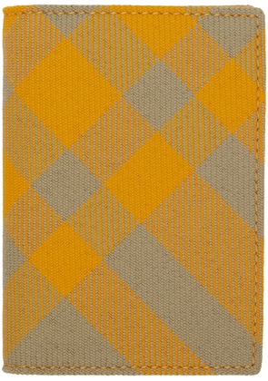 Burberry Yellow Check Folding Card Holder