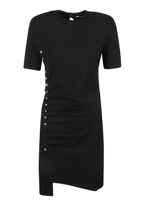 Paco Rabanne Side Buttoned Short Dress