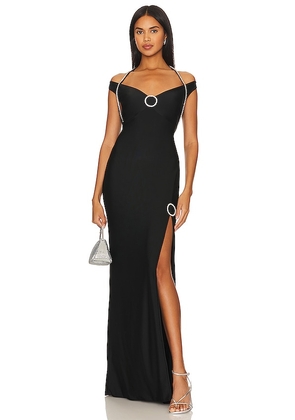 Khanums X Revolve Koder Gown in Black. Size S, XS.