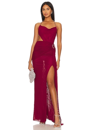 Khanums X Revolve Kiov Gown in Red. Size M, S.