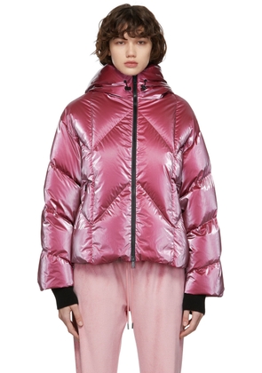 Moncler Pink Down Chevron Frele Jacket