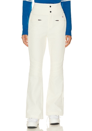 Perfect Moment Aurora Flare Race Pant in Cream. Size L, S.