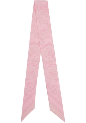 Versace Pink Barocco Scarf