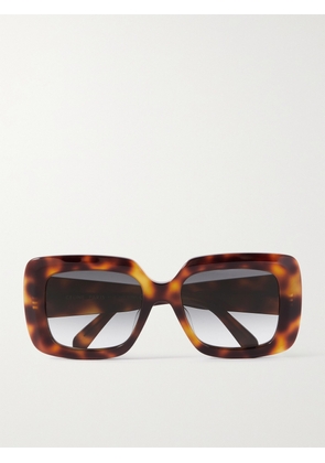 CELINE Eyewear - Oversized Square-frame Tortoiseshell Acetate Sunglasses - Brown - One size