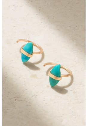 Melissa Joy Manning - 14-karat Recycled Gold Turquoise Earrings - One size