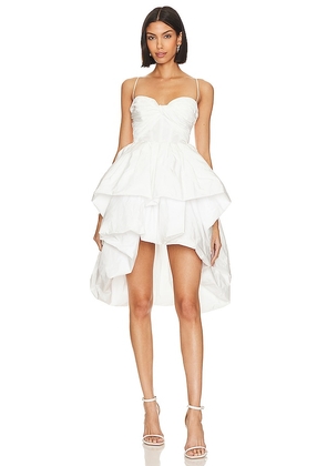 Maria Lucia Hohan Joyce Mini Dress in White. Size 34/2.