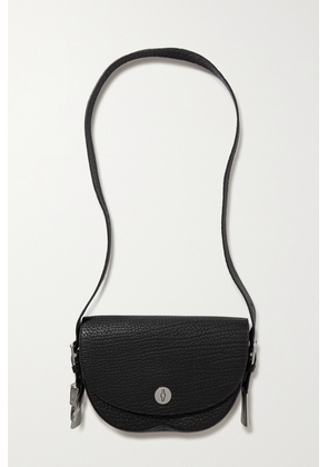 Burberry - Textured-leather Shoulder Bag - Black - One size