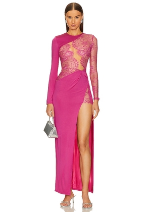 Michael Costello x REVOLVE Hillary Gown in Pink. Size M, S, XL, XS.