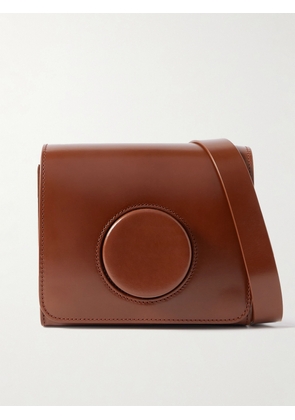 LEMAIRE - Camera Leather Shoulder Bag - Brown - One size