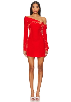 Mirae Scarlette Dress in Red. Size 36/4, 38/6, 40/8, 42/10.