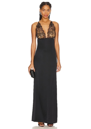 NBD Shayla Gown in Black. Size M, S, XL, XS.