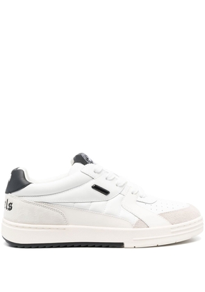 Palm Angels University leather sneakers - White