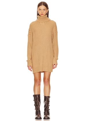 MORE TO COME Mari Sweater Dress in Beige. Size M, S, XS.