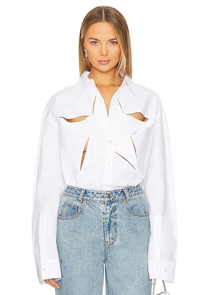 LEJE Etoile Shirt in White. Size M, S.
