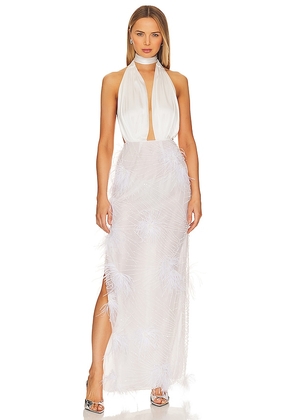MadebyILA Danielle Gown in White. Size M, XS.