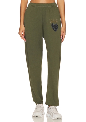 Lauren Moshi Chantria Sweatpants in Olive. Size M, XS.