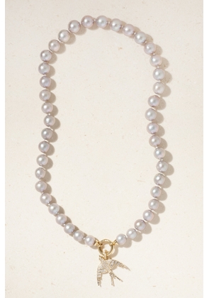 Storrow - Evelyn + Ezra 14-karat Gold, Pearl And Diamond Necklace - One size
