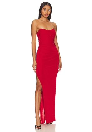 Katie May Sway Gown in Red. Size S.
