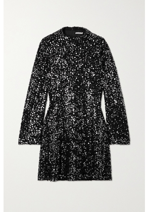 SIMKHAI - Safia Embellished Crepe Mini Dress - Black - US0,US2,US4,US6,US8,US10,US12