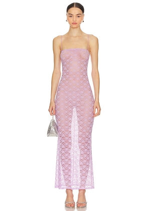 Lovers and Friends Lia Sheer Gown in Lavender. Size M, S, XL.